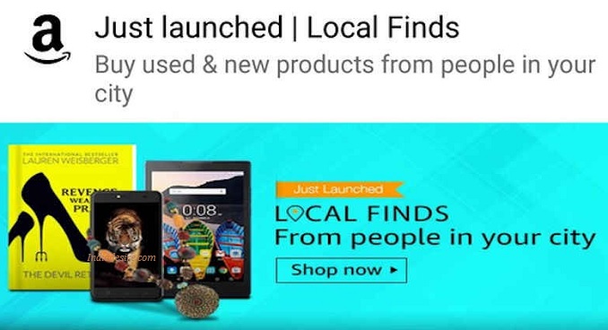 India Desire : Amazon Local Finds Offer: Flat 20% Cashback On Order From Local Finds Store [Used & New Product Sold By  local Sellers]